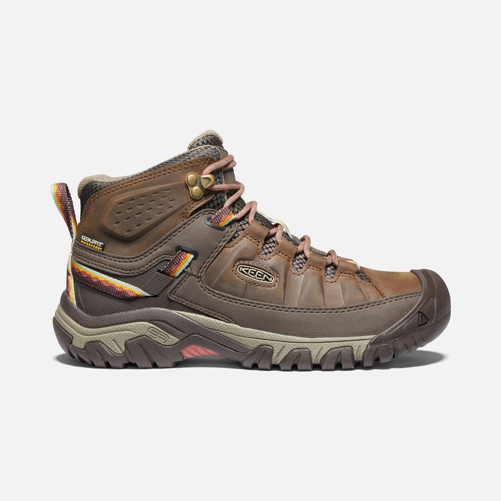 Bottes de Randonnée Keen Femme Marron | Targhee Iii Waterproof Mid | RUIZT-0257